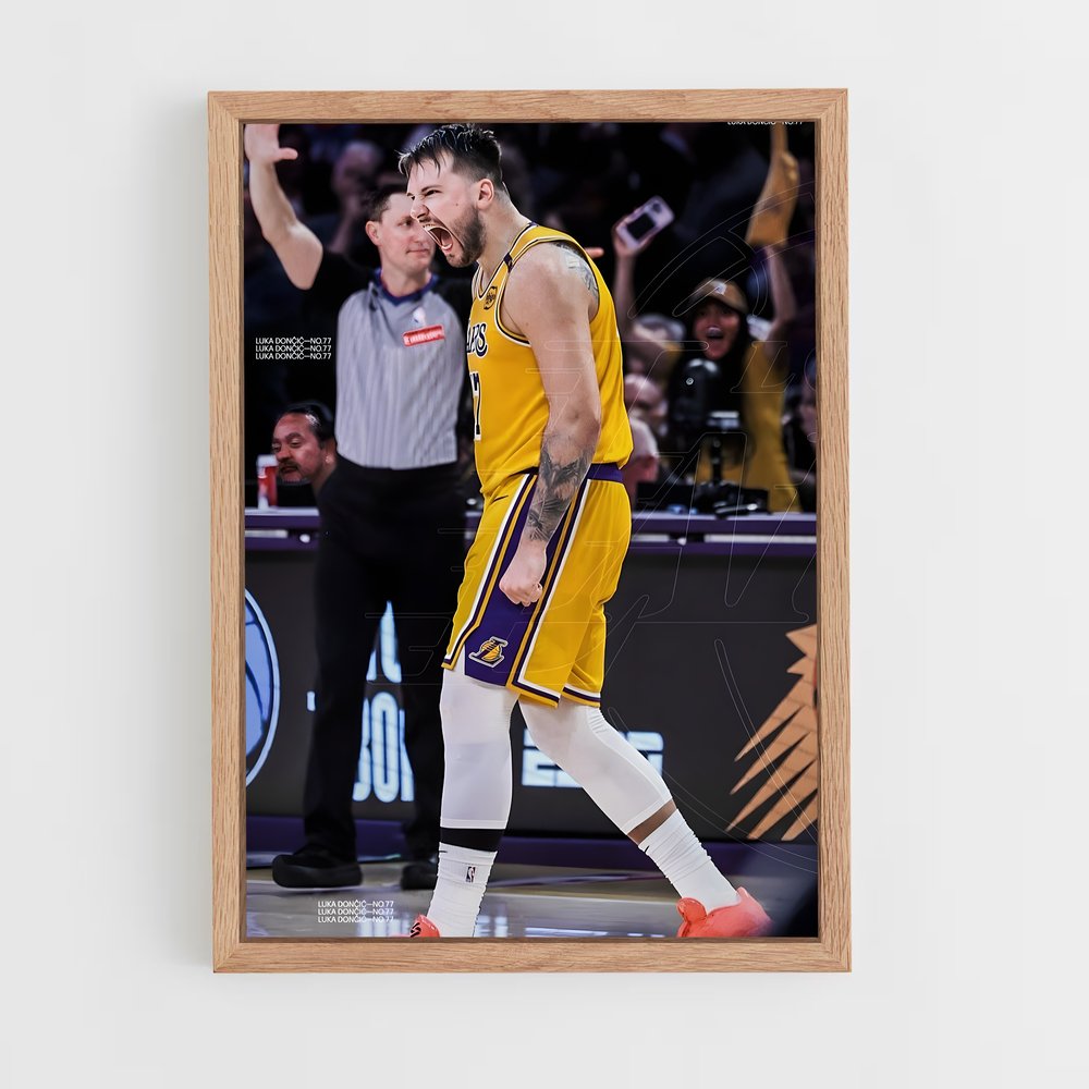 Poster Luka en Action – affiche Basketball (vue 4)